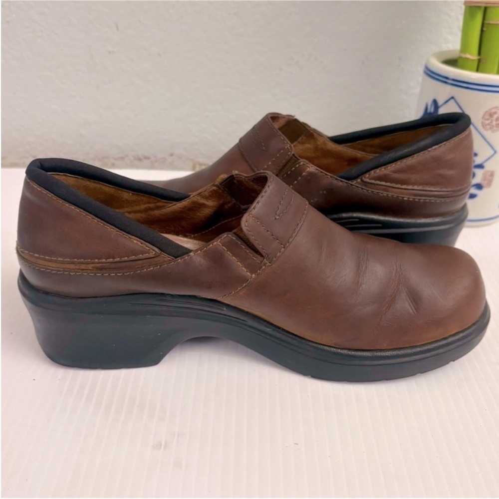ARIAT Brown Leather Clogs Slip-On Shoes SZ 8